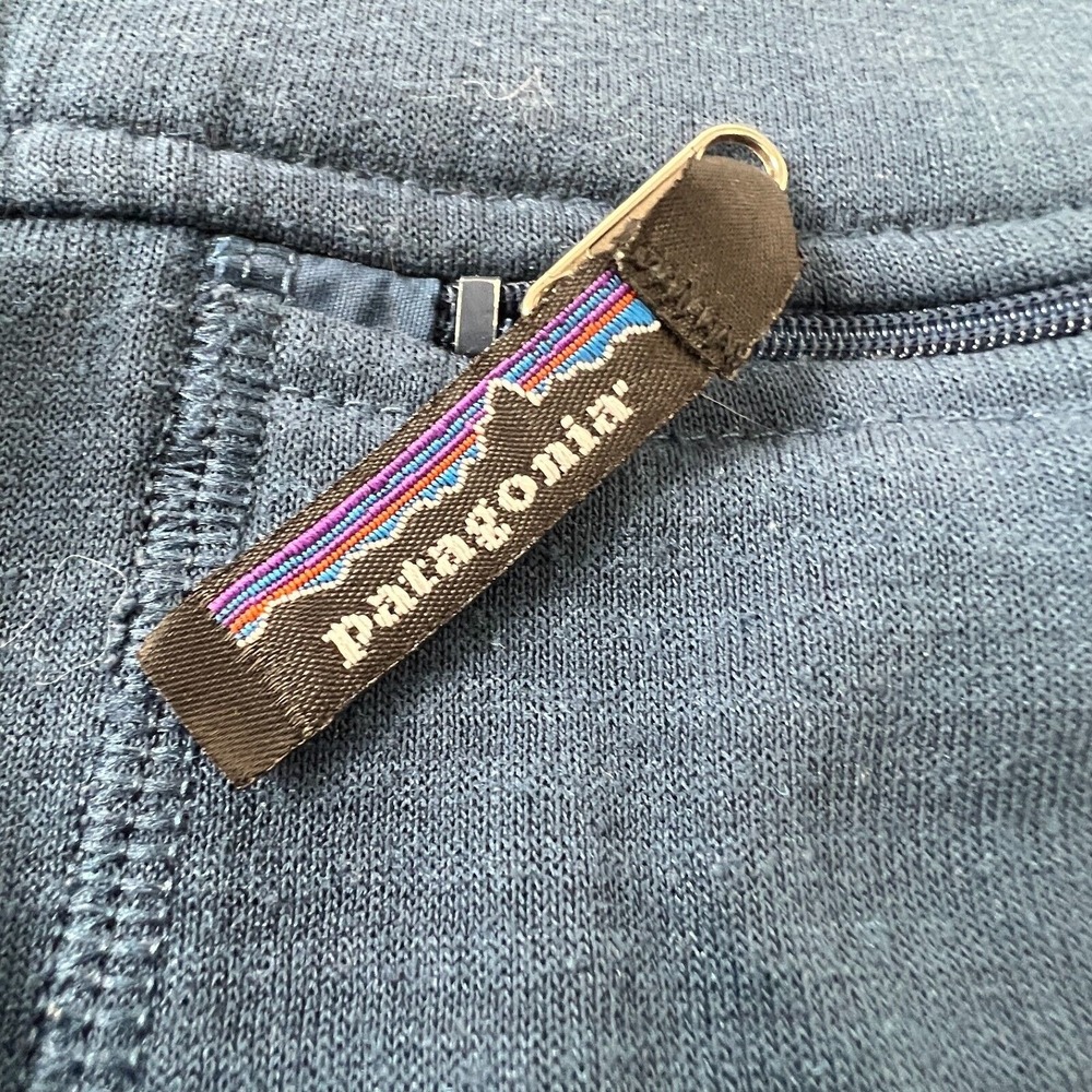 Vtg. Patagonia Jacket Mens Navy Blue Long Sleeve 1/4 Zip Regulator Polortec L - Picture 9 of 15